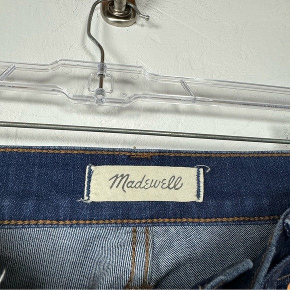 Madewell Jeans Denim 10" High Rise Skinny Drop Hem Rose Cliff Dark Blue Wash - Picture 7 of 9